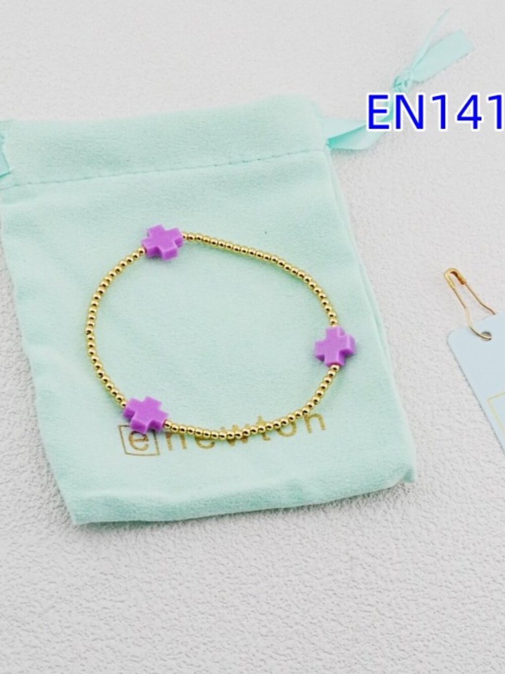 Enewton Gold Bead Cross Bracelet